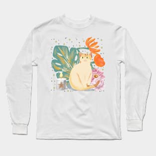 Cat in a soft atmosphere Long Sleeve T-Shirt